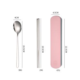 Stainless Steel Tableware Student Portable Suit